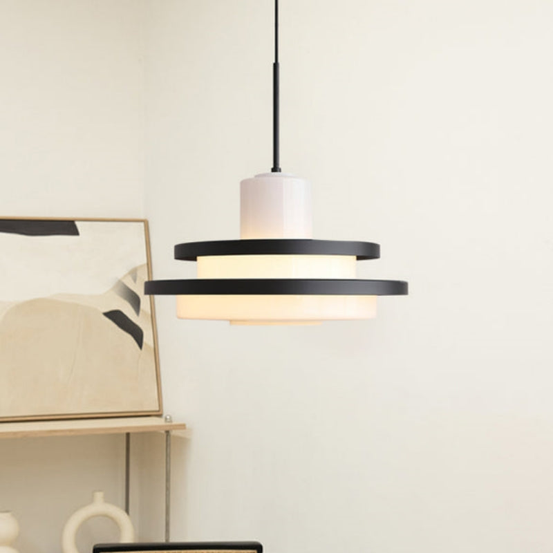 Vintage Bauhaus Equator Glass Pendant lamps - Cueteks