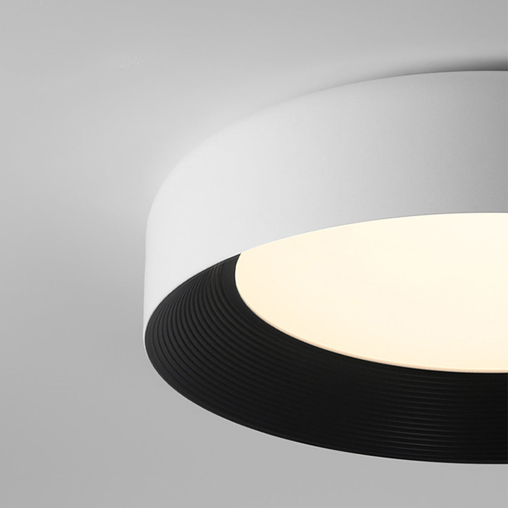 Modern LED Metal Ceiling Lamp Flush Mount Black Ceiling Light - Cueteks