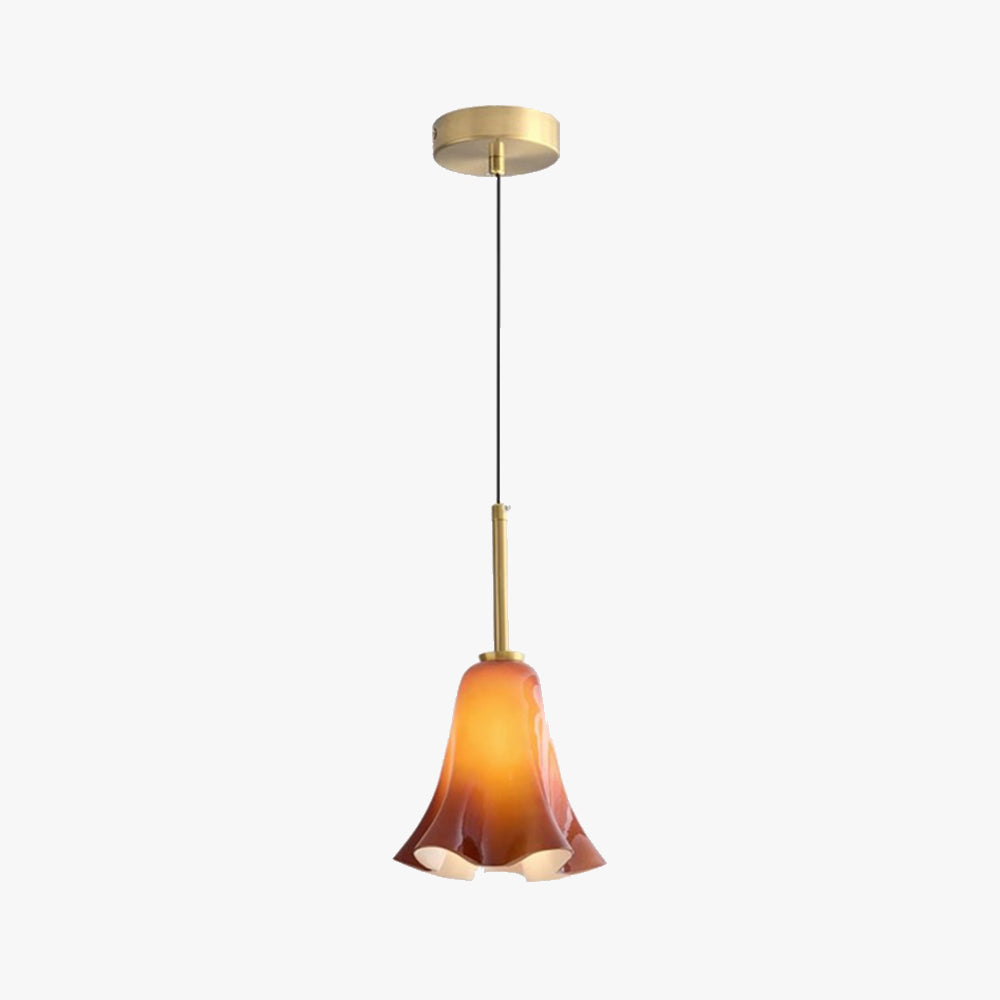 Vintage Glass Pendant Light For Bedroom - Cueteks