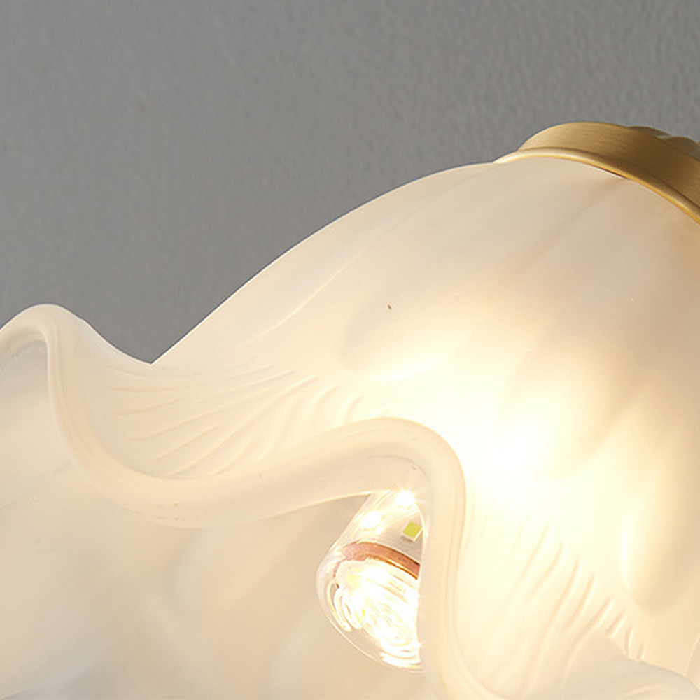 French Living Room Retro Glass Wall Lights - Cueteks