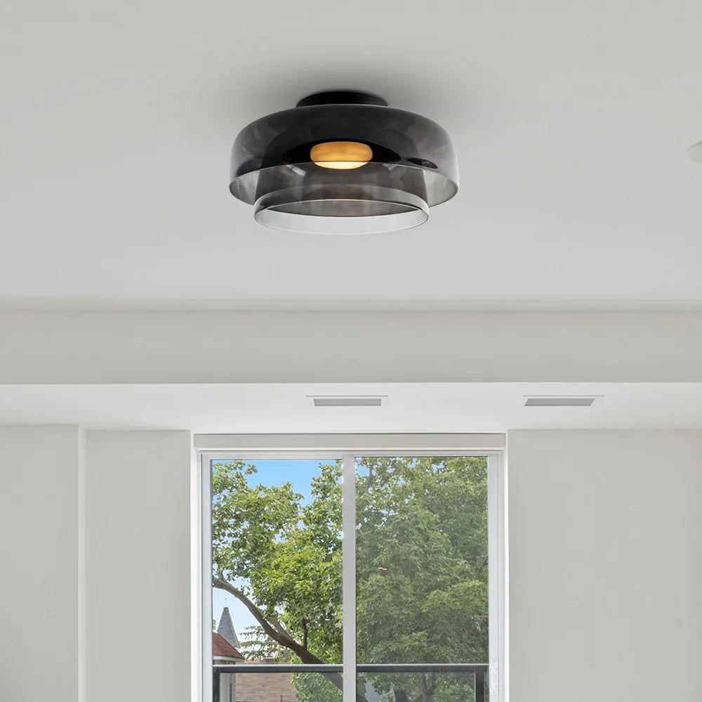 Morandi Modern Simple Creative Glass Flush Mount Ceiling Light - Cueteks