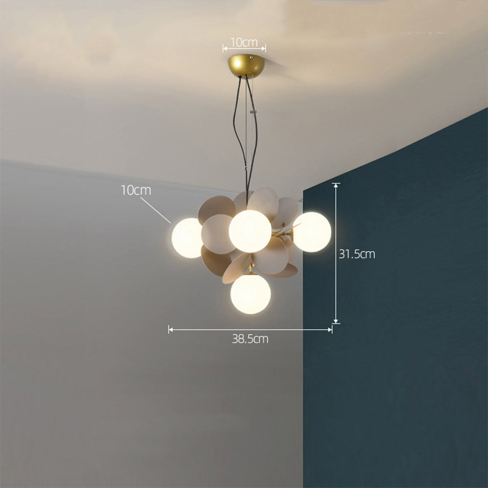 Modern Multicolored Flower-Branch Shaped Ceiling Chandelier Light - Cueteks
