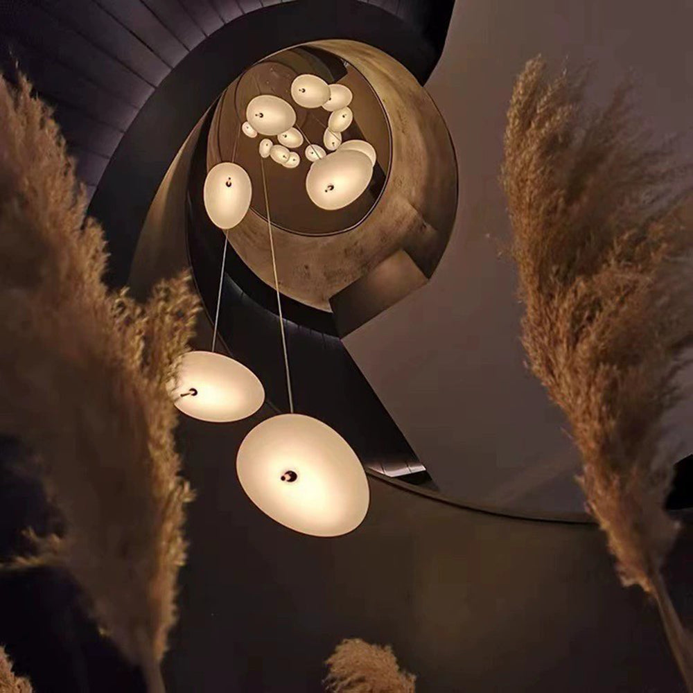 Modern Glass Pebbles Pendant Light - Cueteks