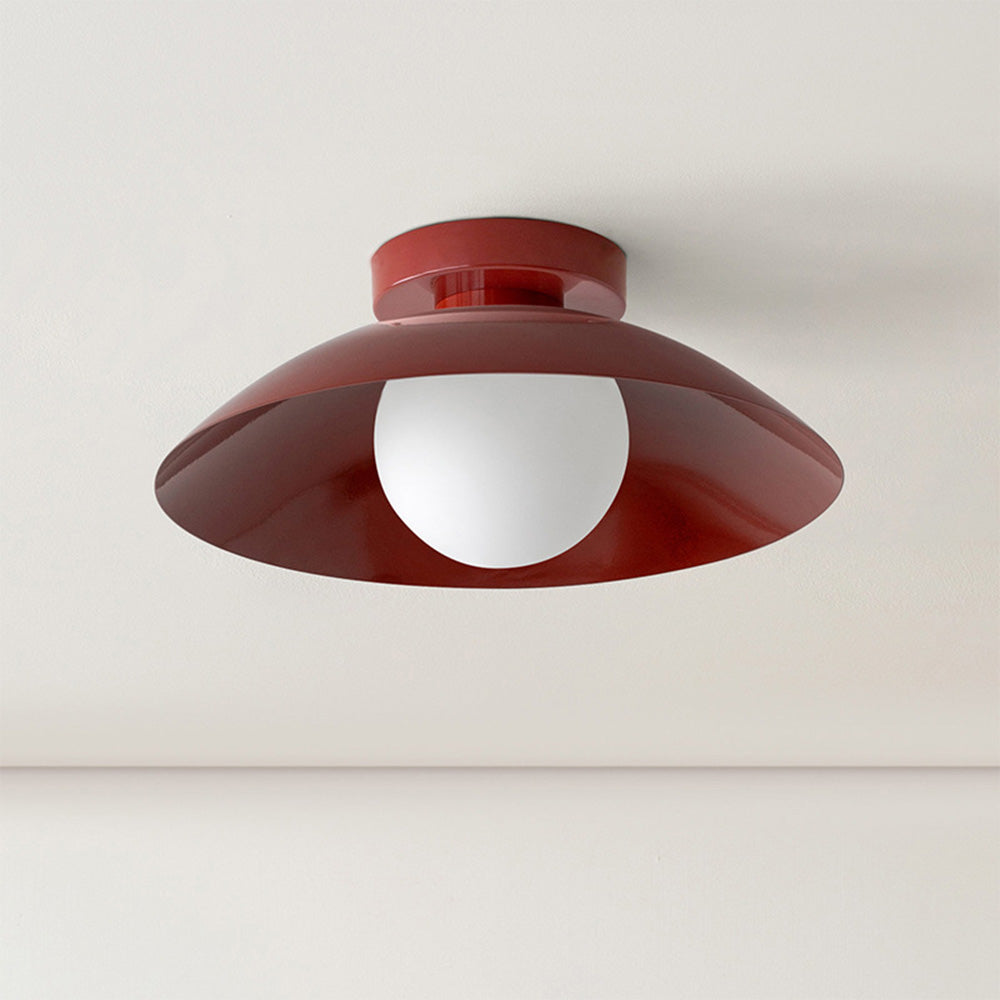 Simple Round Metal Flush Mount Ceiling Light For Kitchen - Cueteks