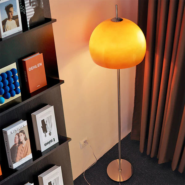 Bauhaus Mushroom Shape Medieval Vintage Glass Floor Lamp - Cueteks