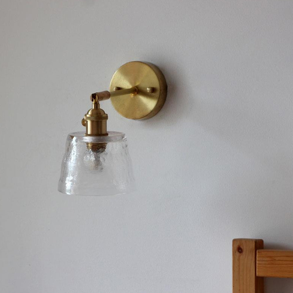 Vintage Glass Adjustable Wall Sconce - Cueteks