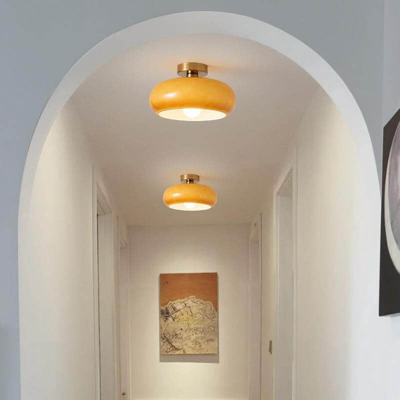 Vintage Round Glass Ceiling Lights - Cueteks