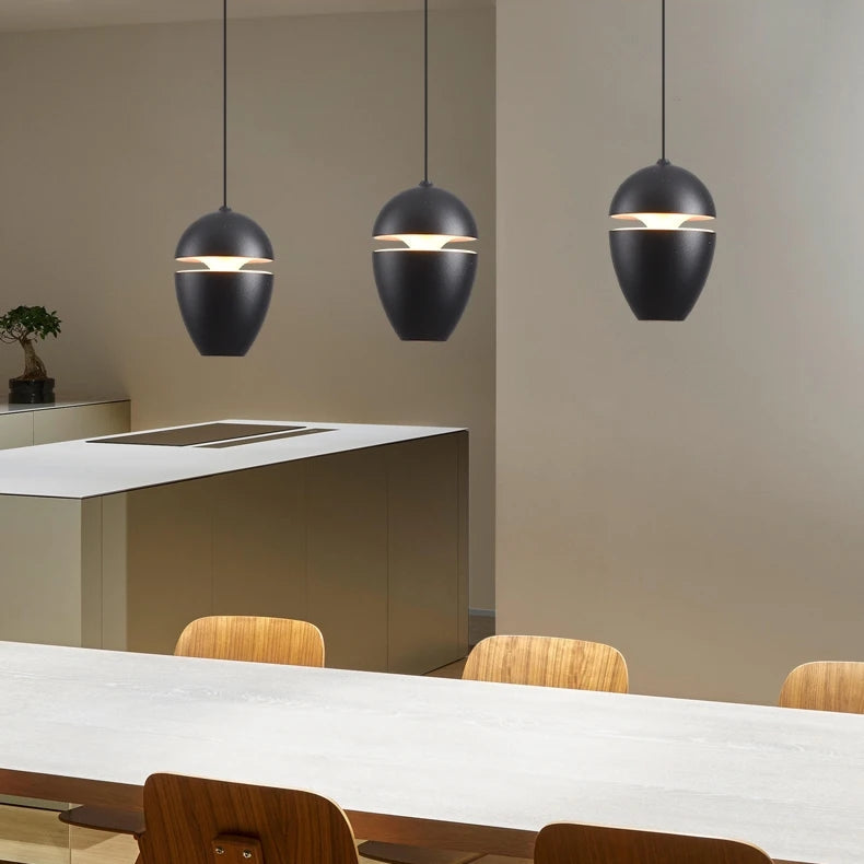 Simple Small 1-Light Bedside Pendant Light for Bedroom - Cueteks