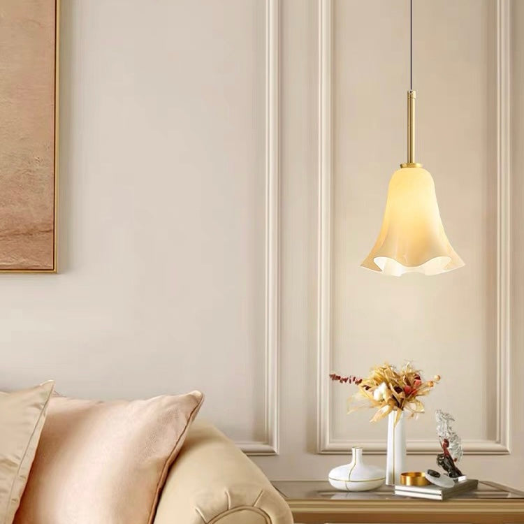 Vintage Glass Pendant Light For Bedroom - Cueteks