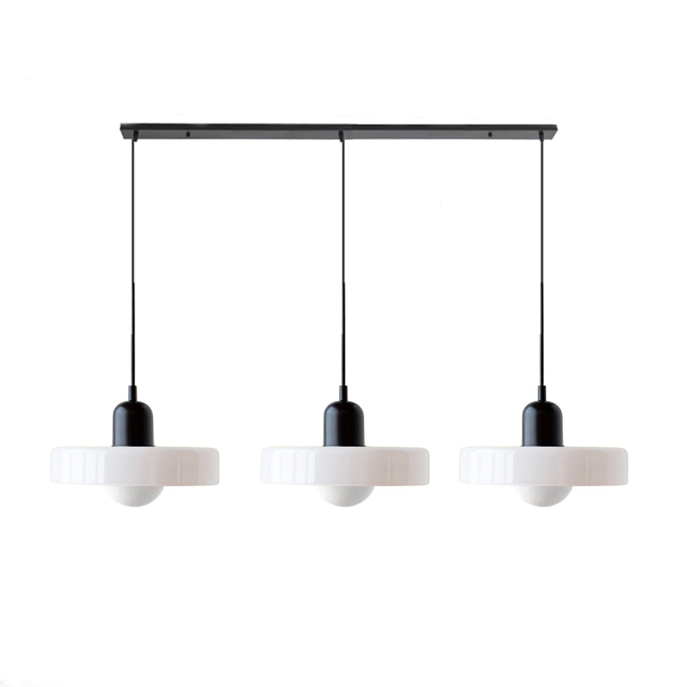 3 Heads Bauhaus Modern Simple Glass Pendant Light - Cueteks