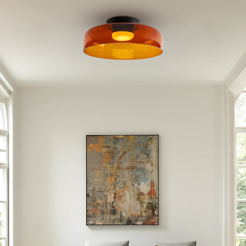 Nordic Designer Creative Personality Medieval Glass Ceiling Lamp - Cueteks