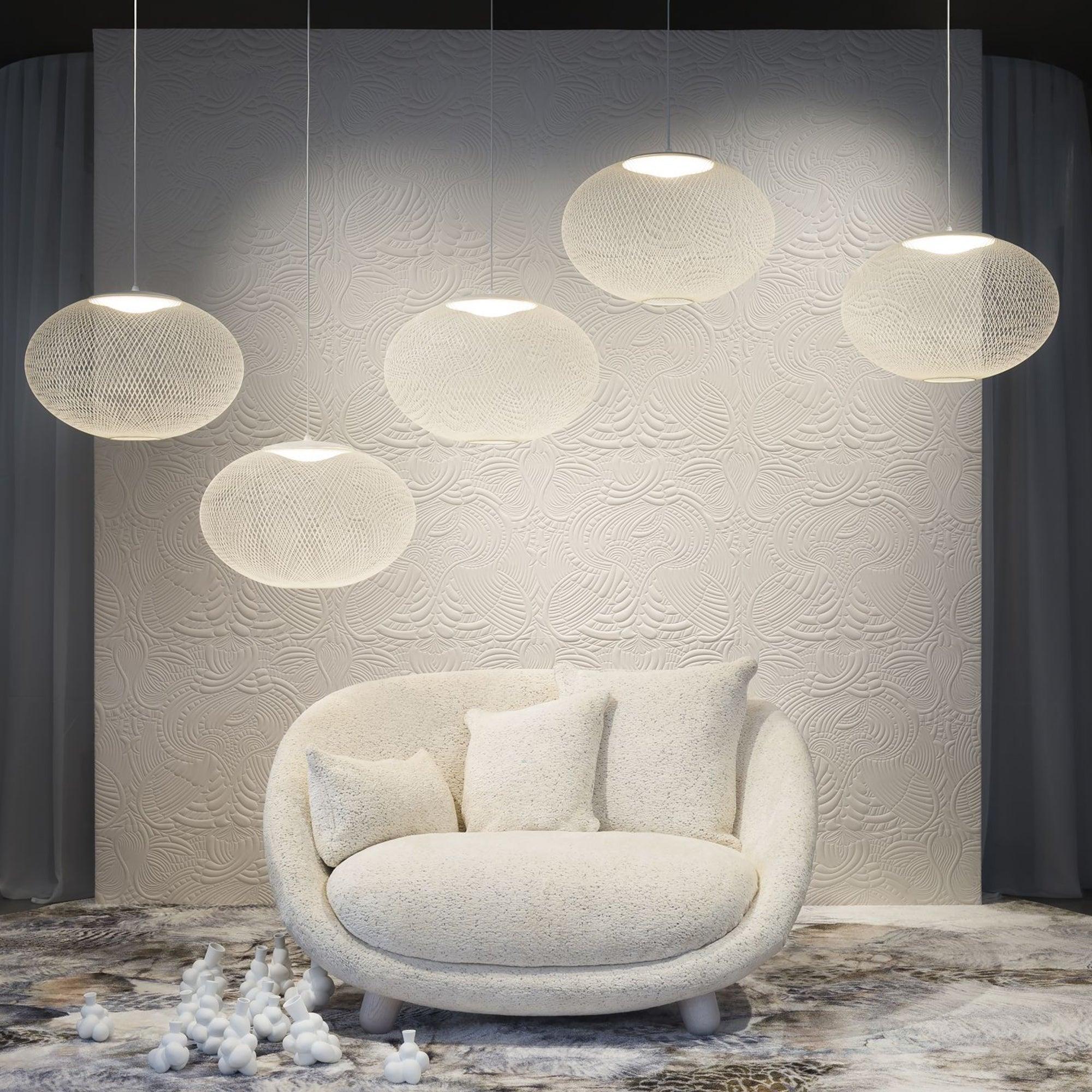 Metallic Meshwork Pendant Lamp - Cueteks