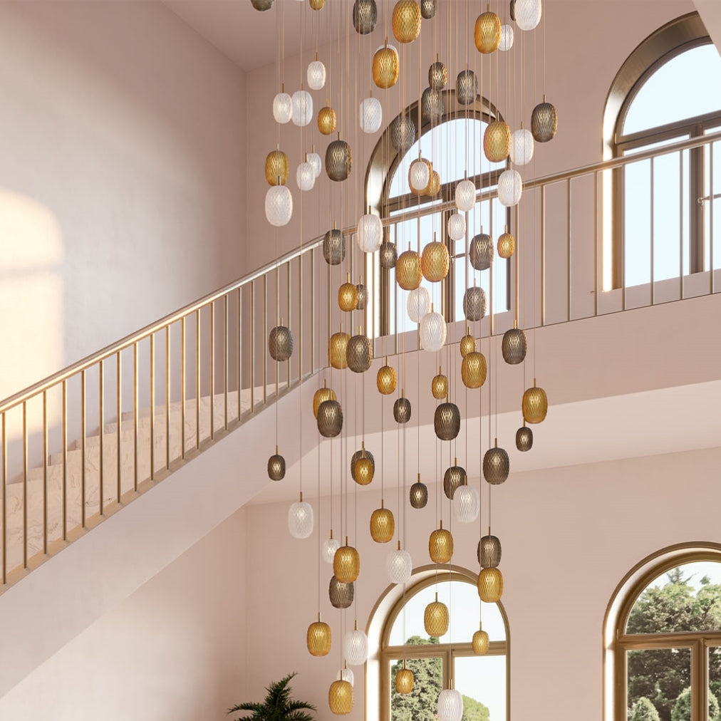Design Stained Glass Ball Pendant Light - Cueteks