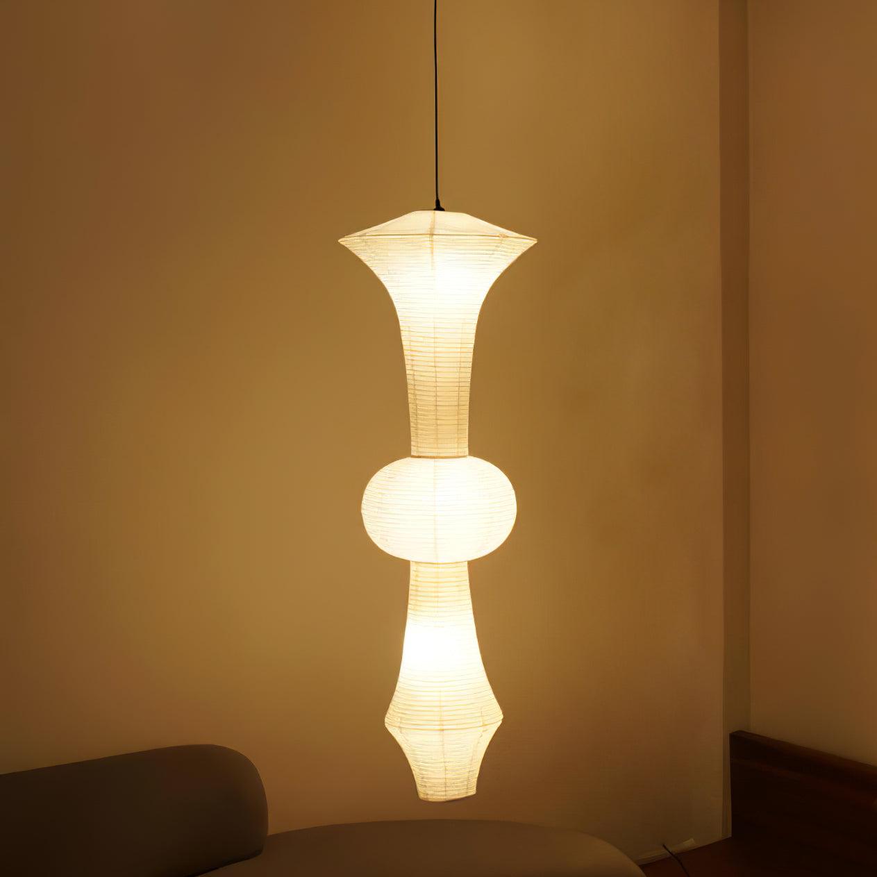 Washi Paper E Pendant Light - Cueteks