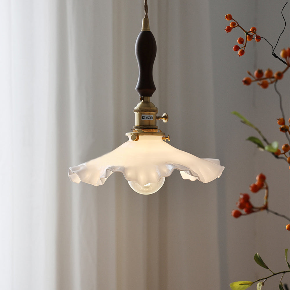 Nordic Kitchen Island Vintage Glass Hanging Light - Cueteks