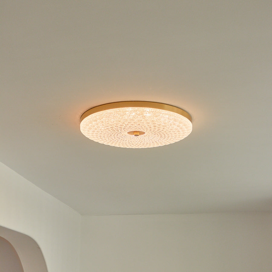 Modern Crystal Ceiling Light LED Creative Copper Ceiling Lamp - Cueteks