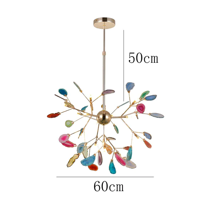 Nordic Creative Light Luxury Agate Stone Chandelier - Cueteks