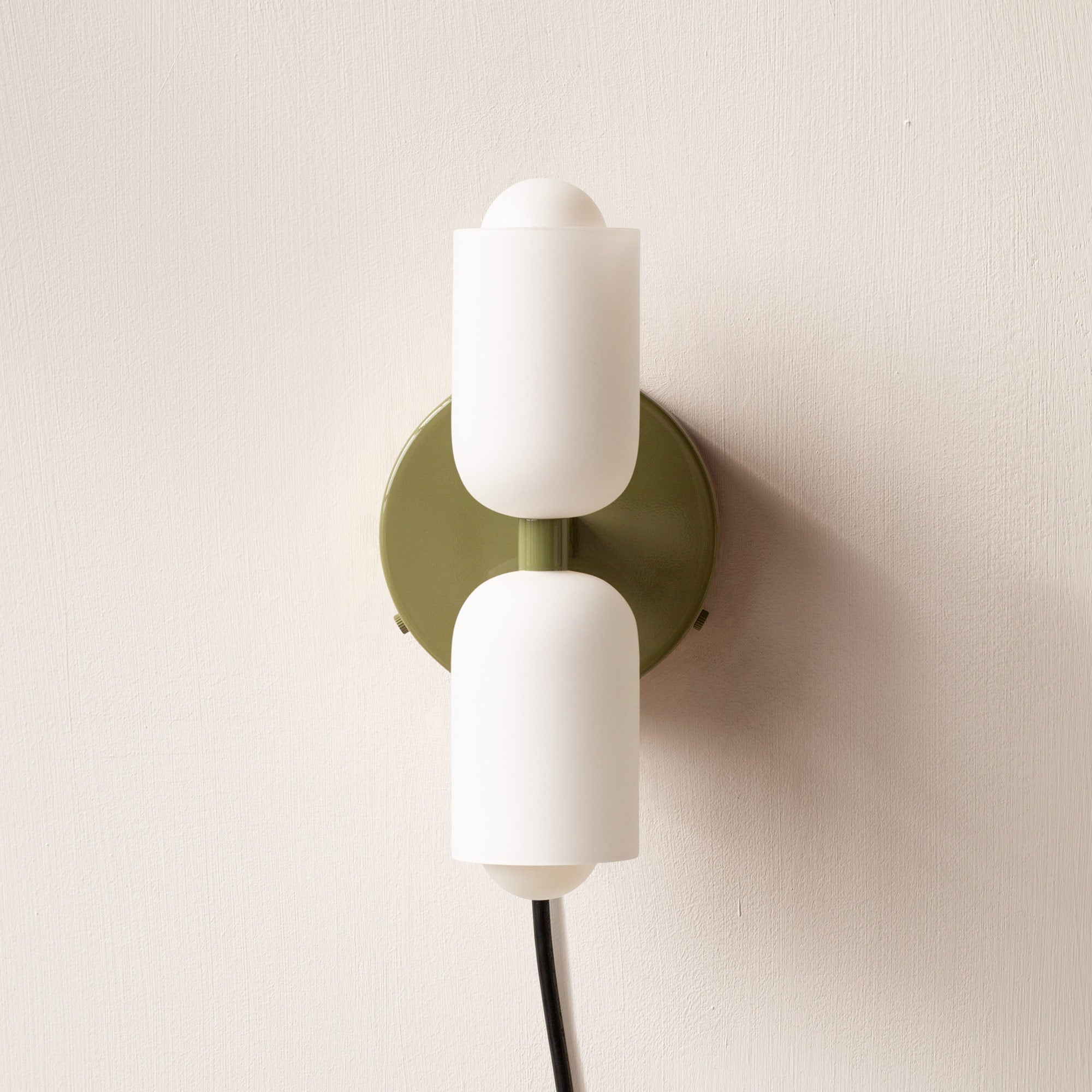 Modern Creamy Double Heads Wall Sconce - Cueteks