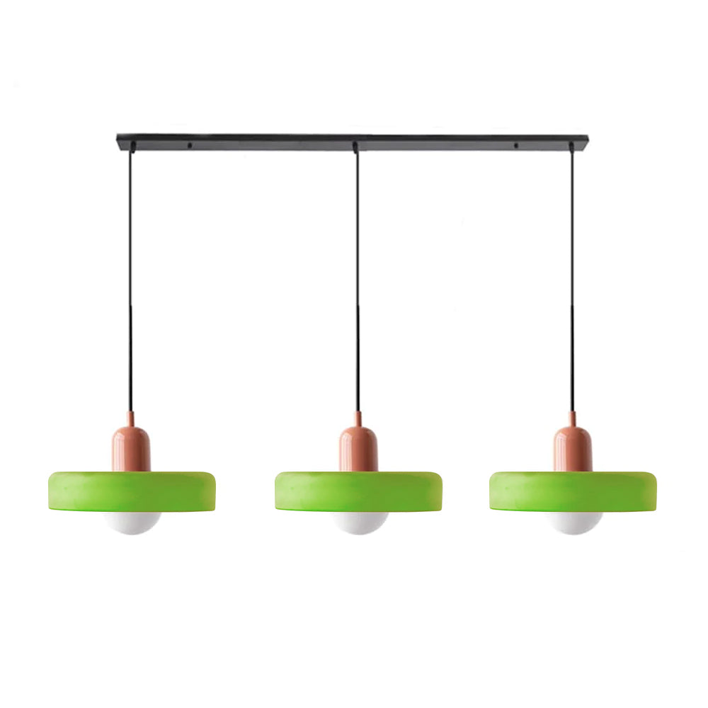 3 Heads Bauhaus Modern Simple Glass Pendant Light - Cueteks