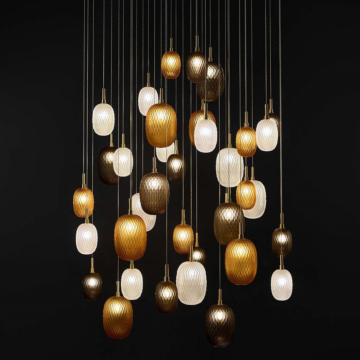 Design Stained Glass Ball Pendant Light - Cueteks