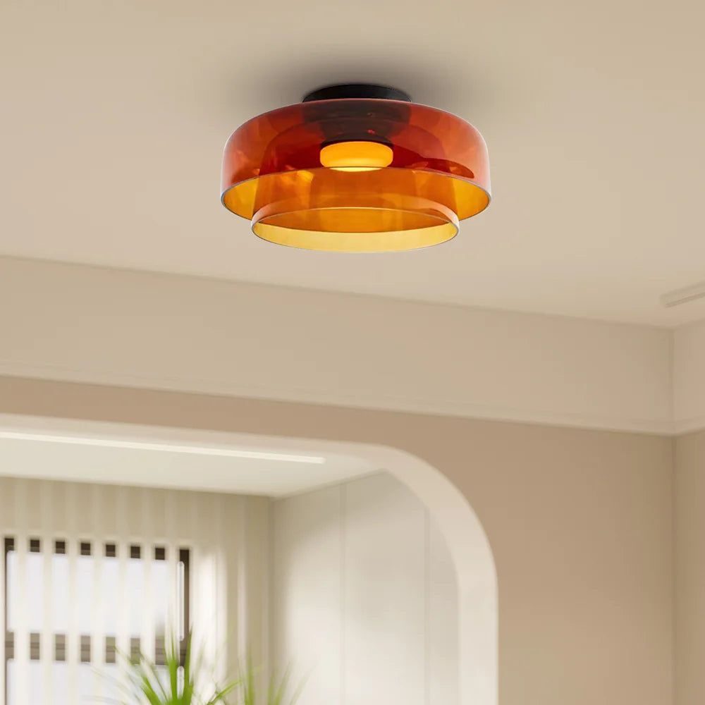 Nordic Designer Creative Personality Medieval Glass Ceiling Lamp - Cueteks