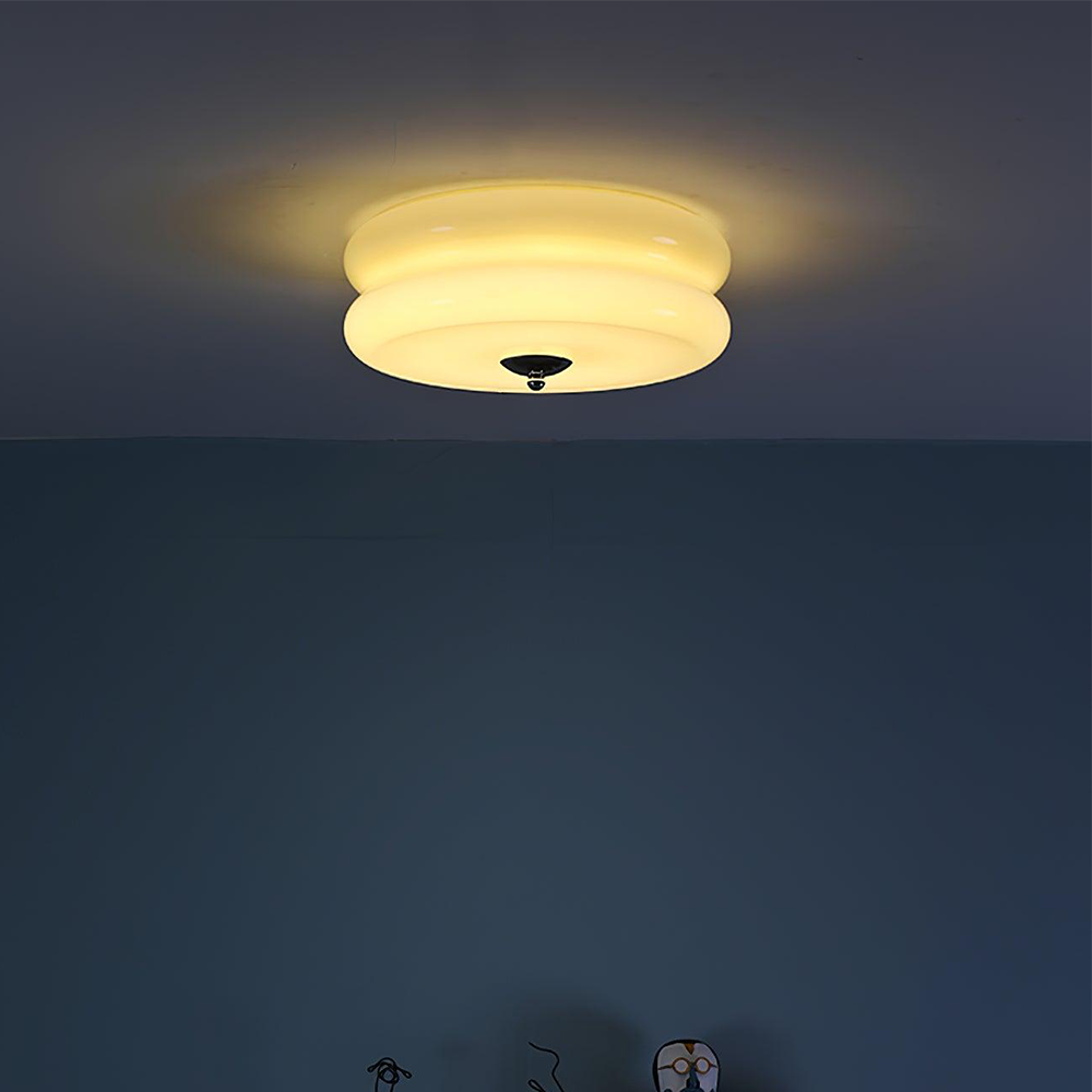 Art Deco Cream Cake Ceiling Light - Cueteks