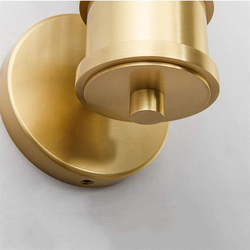 Modern Brass Gold Crystal Wall Sconce - Cueteks