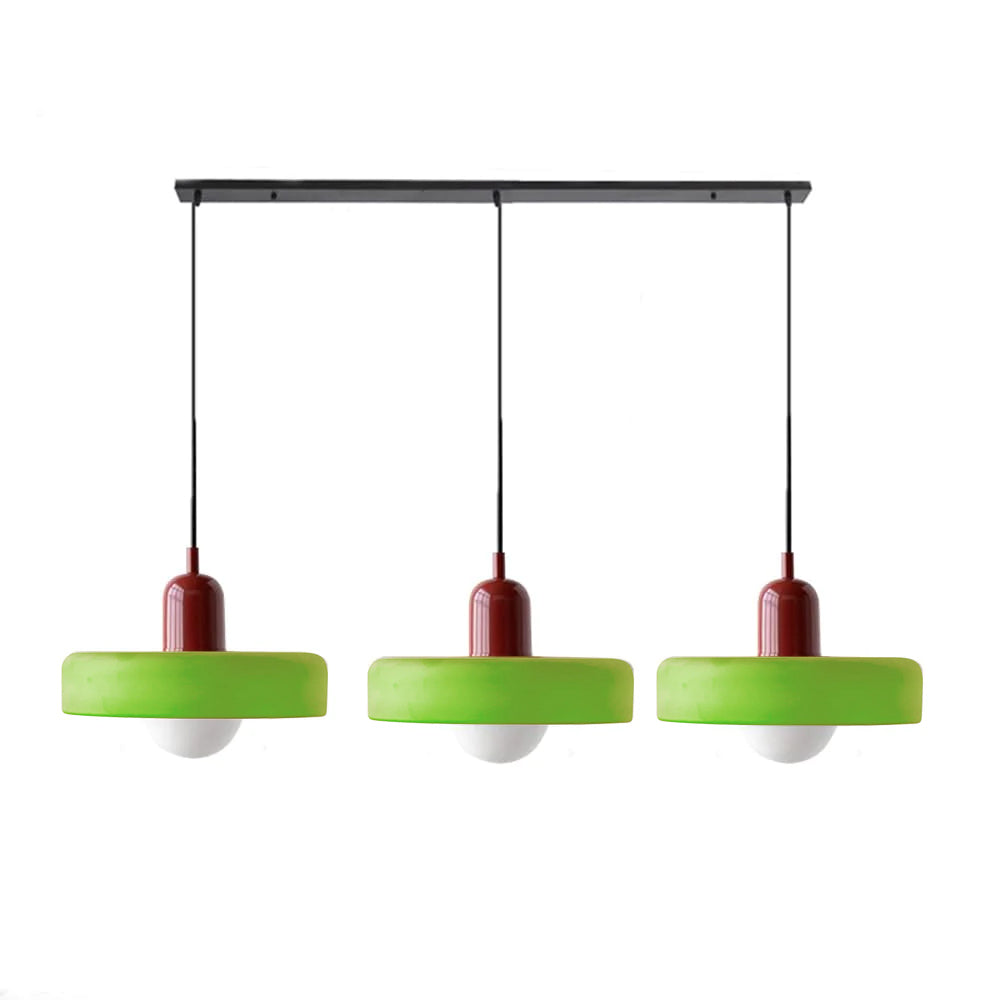 3 Heads Bauhaus Modern Simple Glass Pendant Light - Cueteks