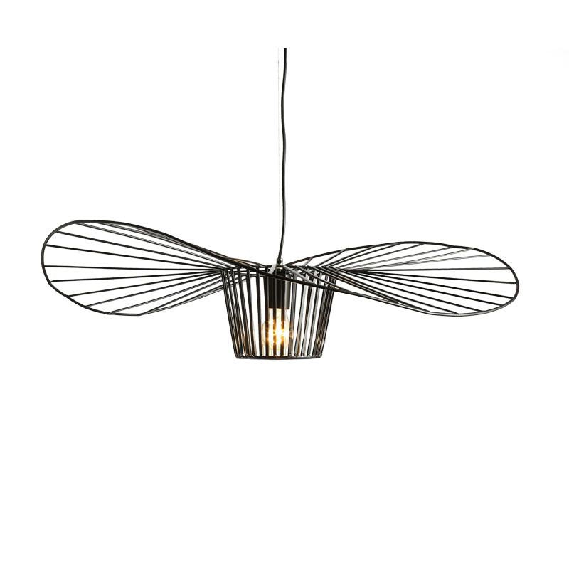 Modern Iron Cage Pendant Light For Living Room - Cueteks