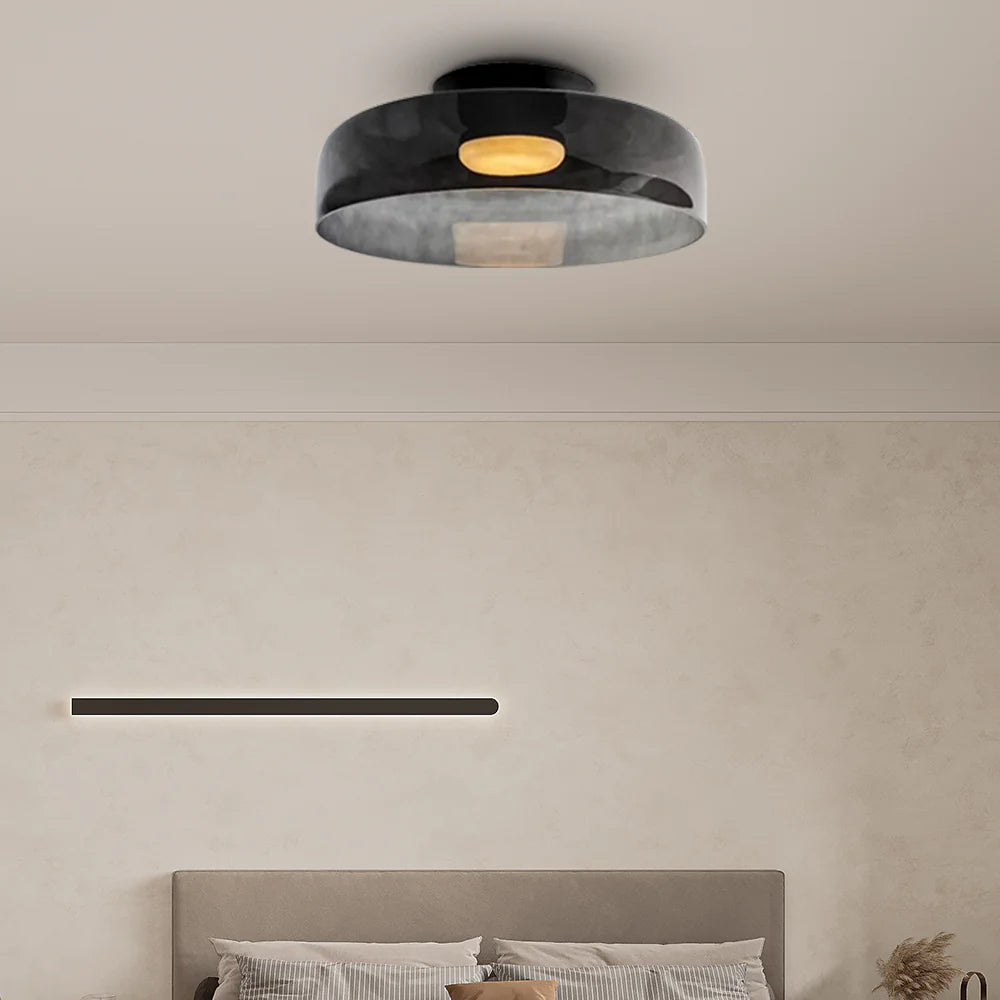 Nordic Designer Creative Personality Medieval Glass Ceiling Lamp - Cueteks