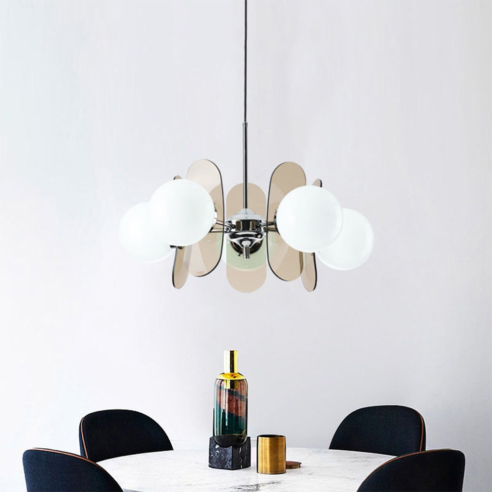Modern Acrylic Art Deco Pendant Light For Living Room - Cueteks