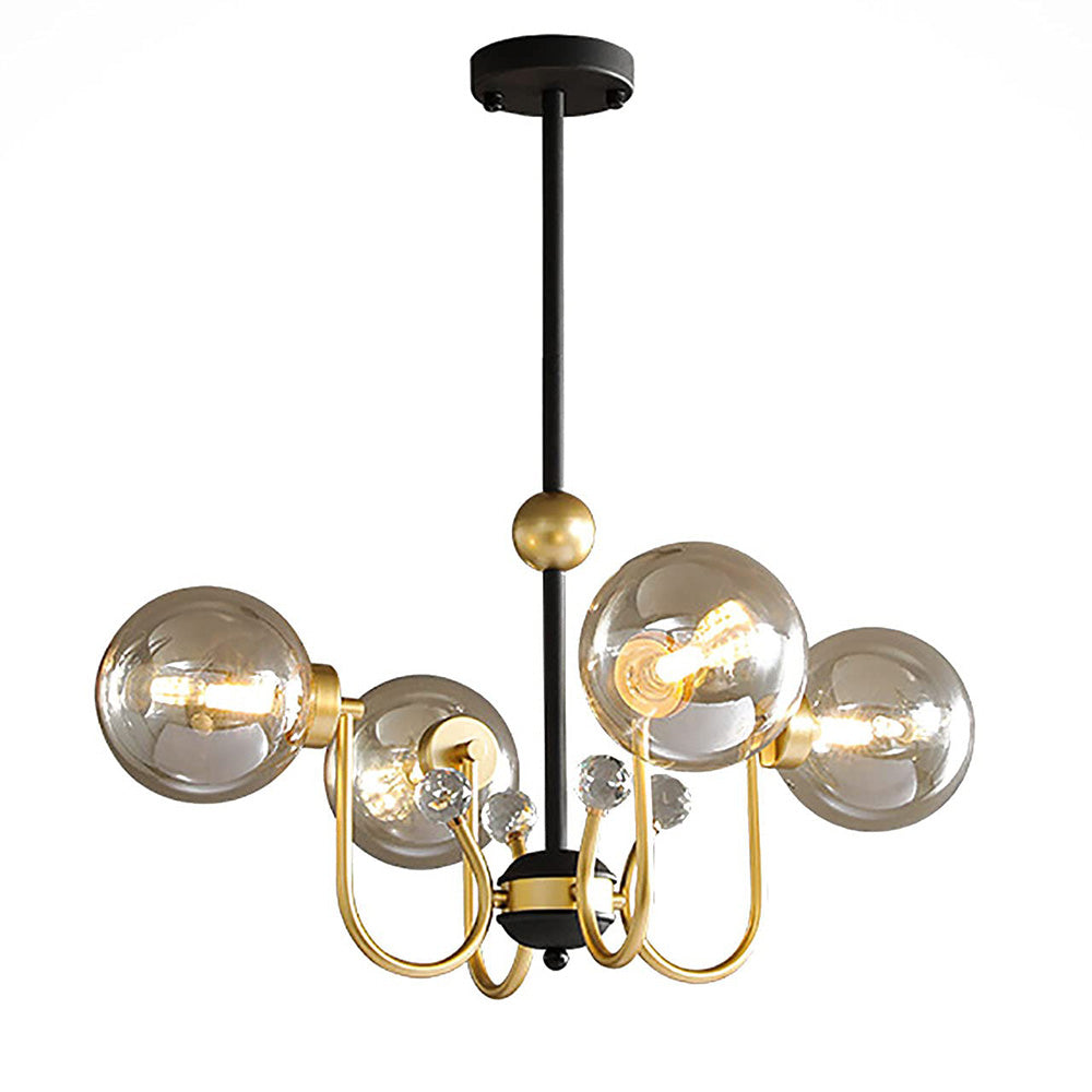 Black Adjustable Sputnik Chandeliers - Cueteks