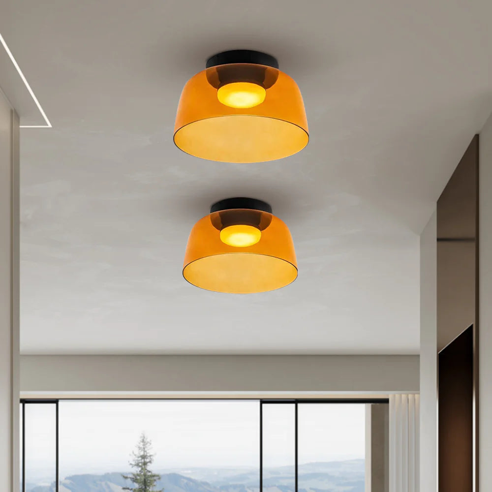 Nordic Designer Creative Personality Medieval Glass Ceiling Lamp - Cueteks