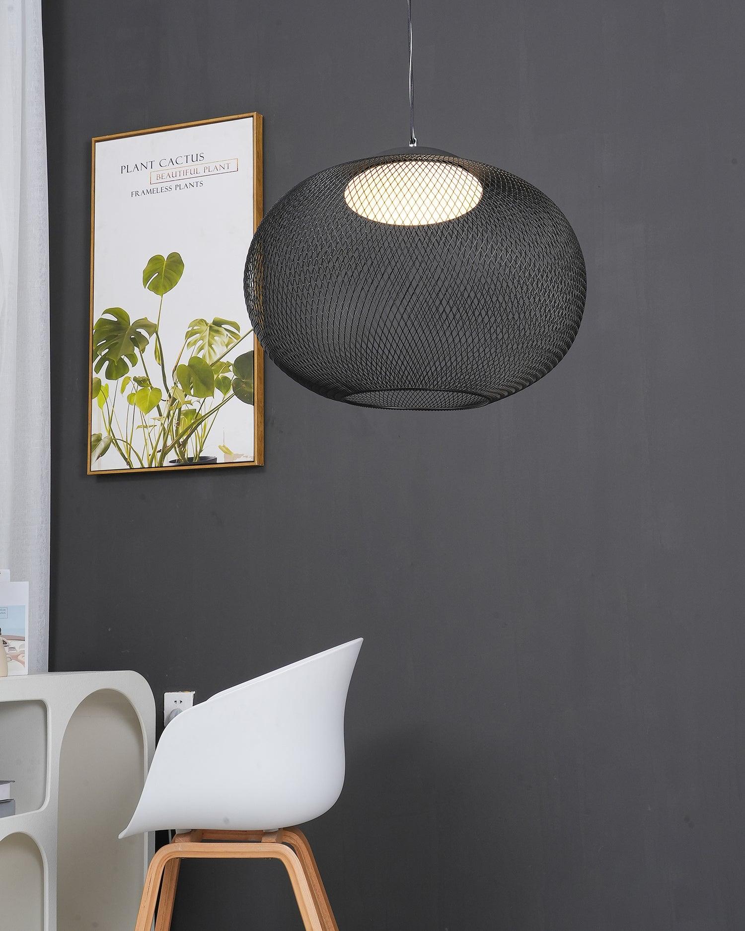 Metallic Meshwork Pendant Lamp - Cueteks