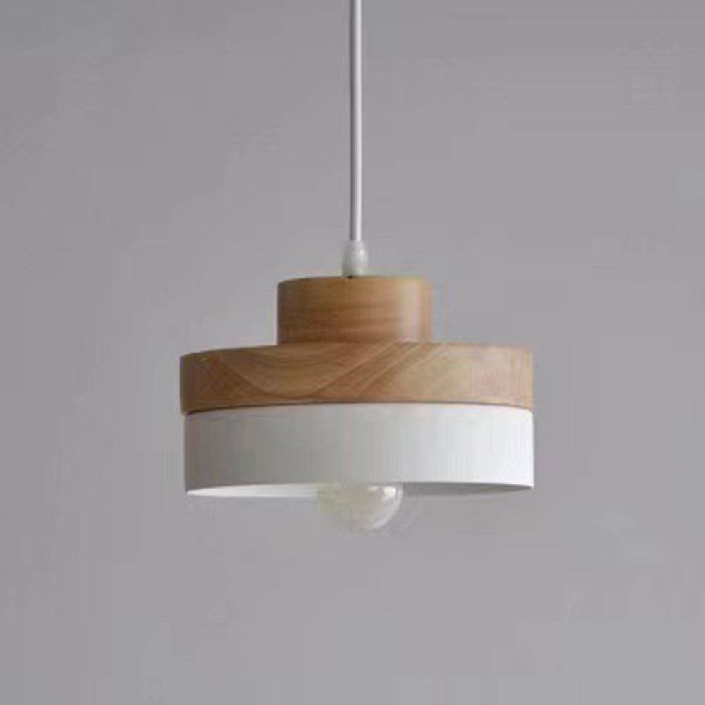 Industrial Wood Pendant Light - Cueteks