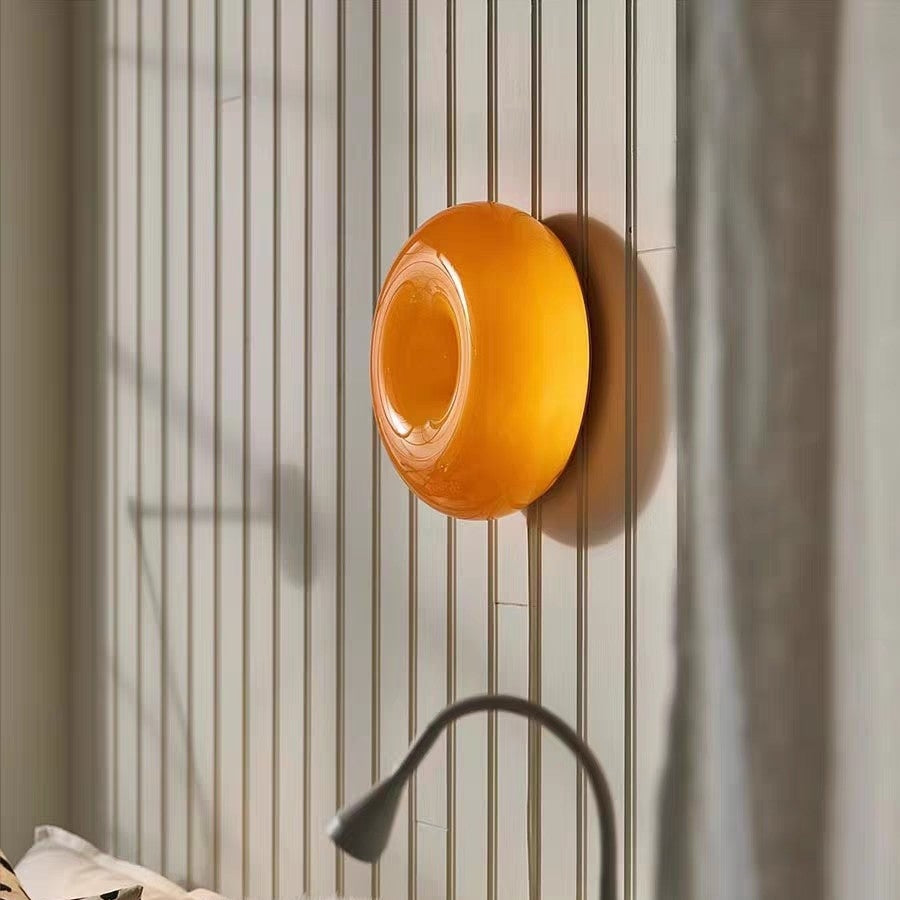 Donut Wall Lamp Glass  Wall Light Wall Sconces - Cueteks