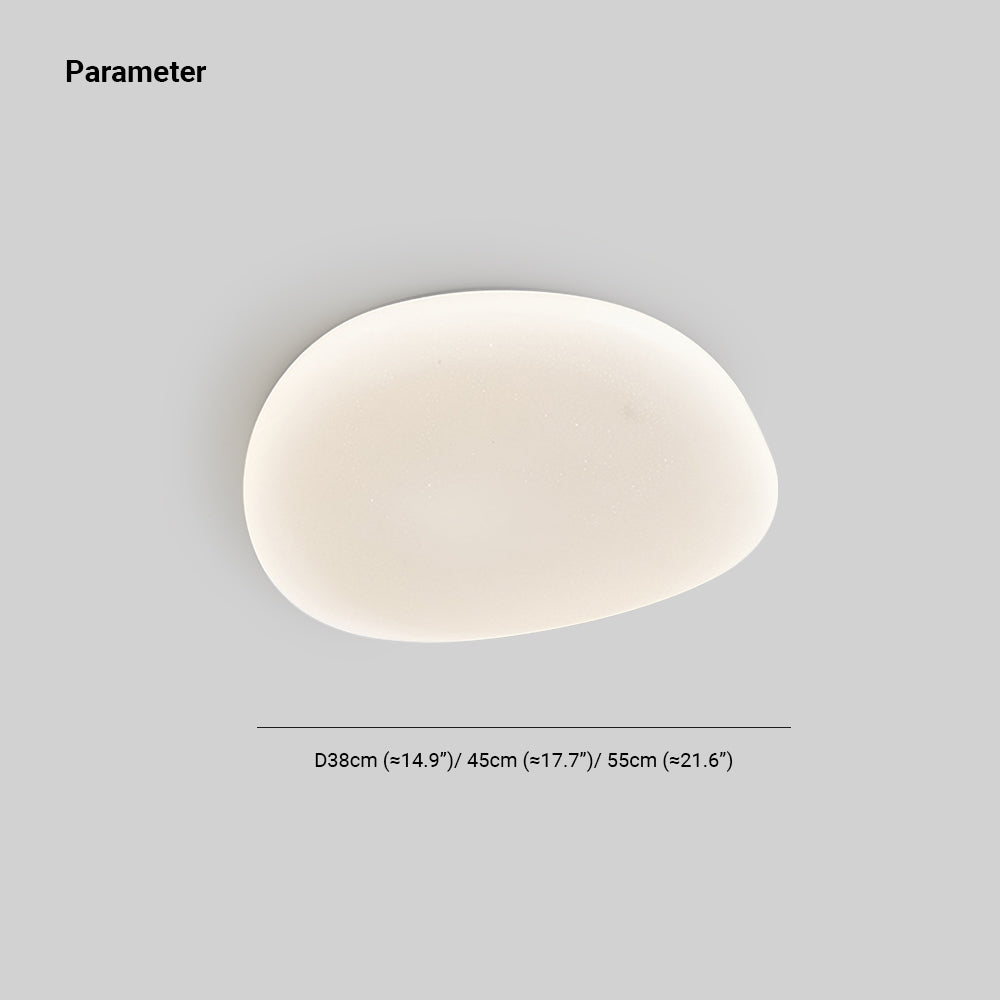 Quinn Flush Mount Deckenleuchte, Pebbles Form, ∅38/45/55cm - Cueteks