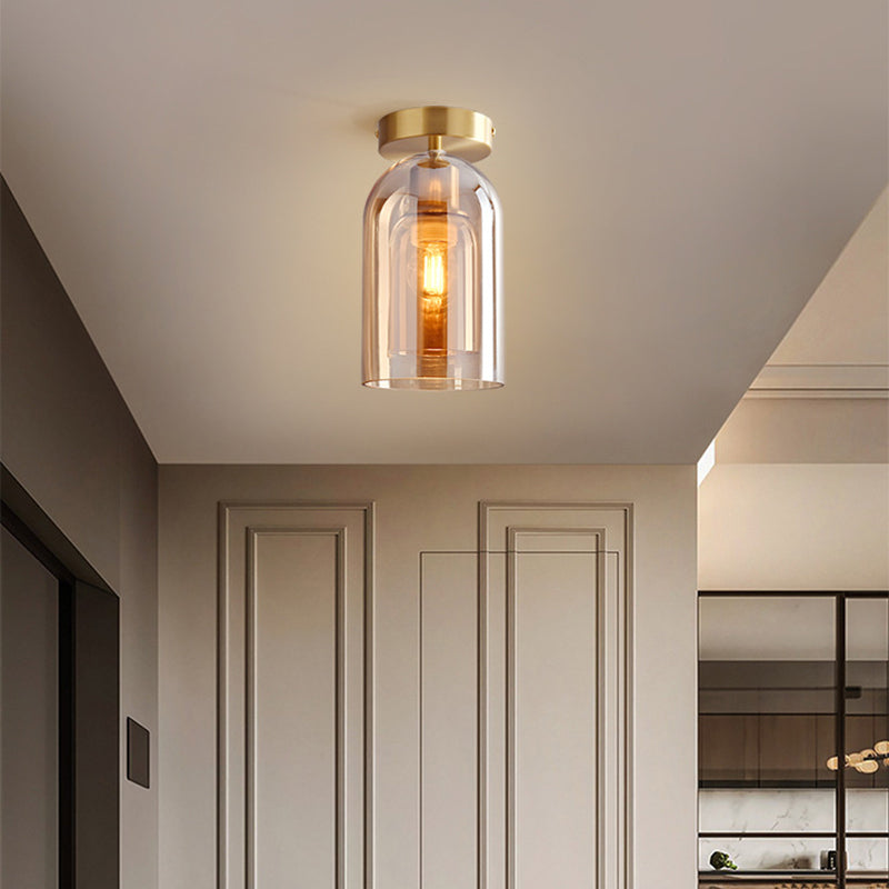 Sanna Deckenleuchte/Pendelleuchte 4 Stile Reines Kupfer&Glas - Cueteks
