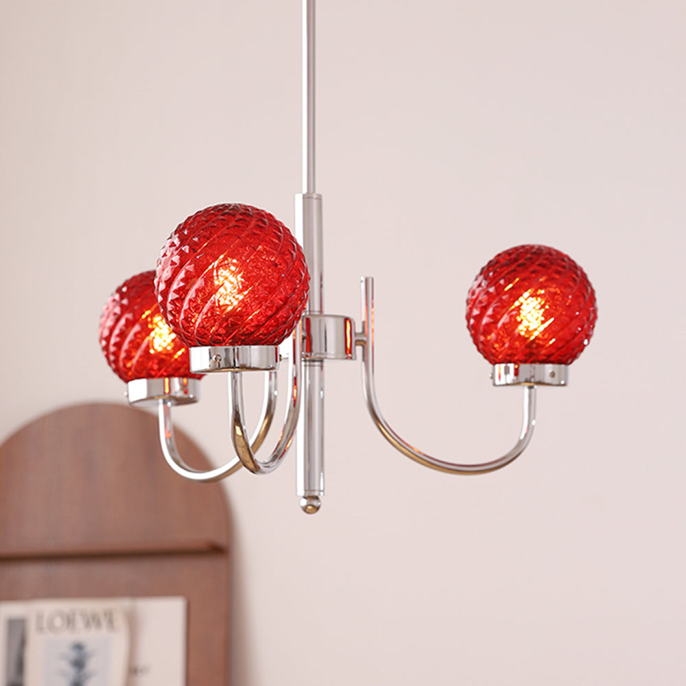 Light Luxury Glass Ball Bedroom Chandeliers - Cueteks