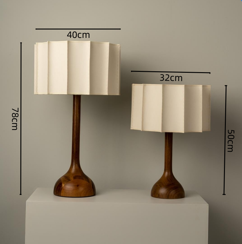 Wabi Sabi Designer Wood Table Lamp - Cueteks