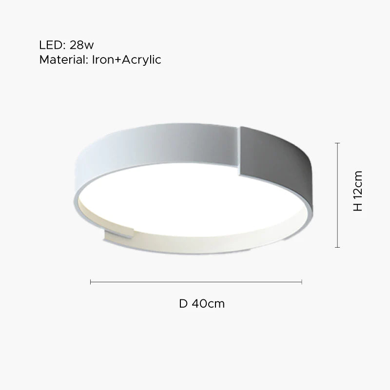 Quinn Deckenleuchte Double Layer, ∅40/50CM - Cueteks