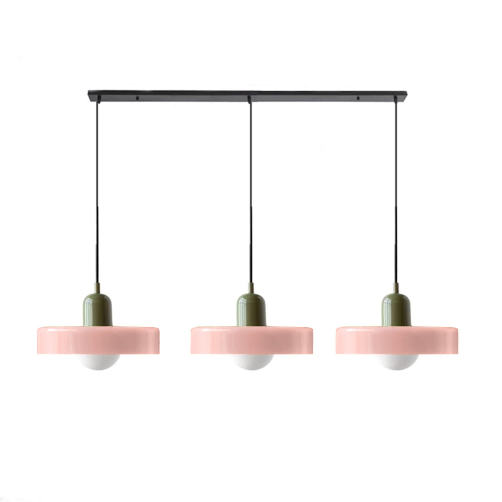 3 Heads Bauhaus Modern Simple Glass Pendant Light - Cueteks