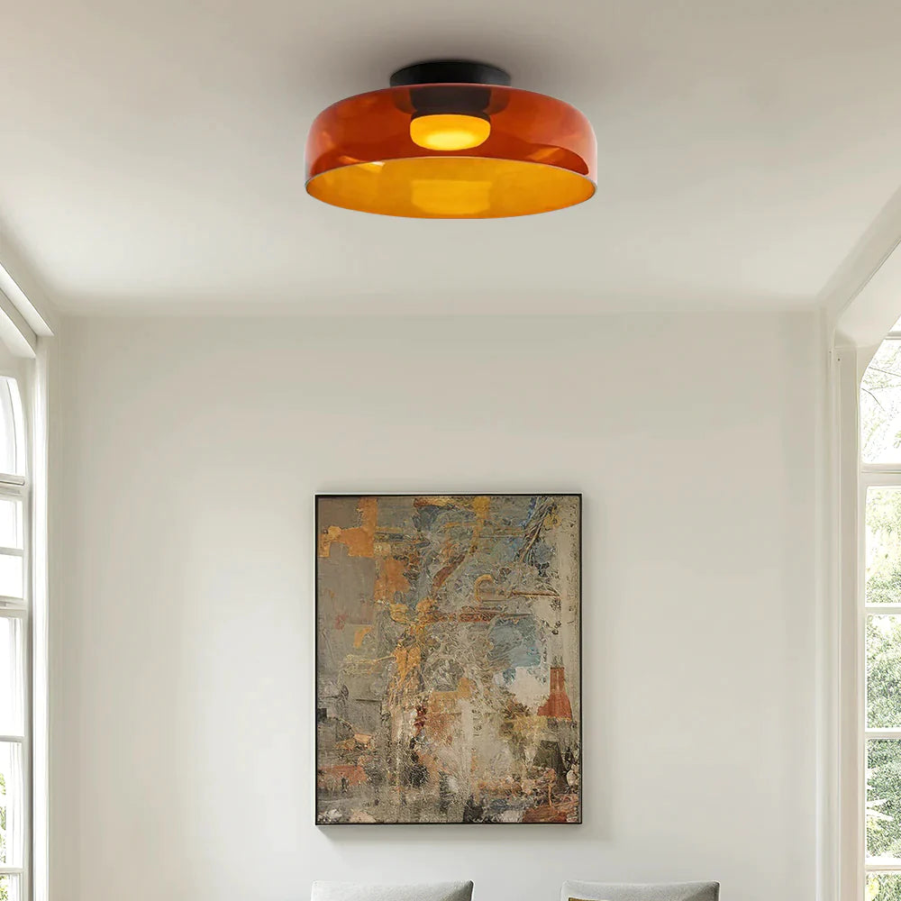 Morandi Modern Simple Creative Glass Flush Mount Ceiling Light - Cueteks