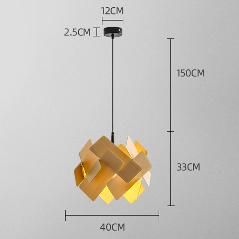 Escape wood-grain-finish diagram with 40 cm shade width and 33 cm shade height