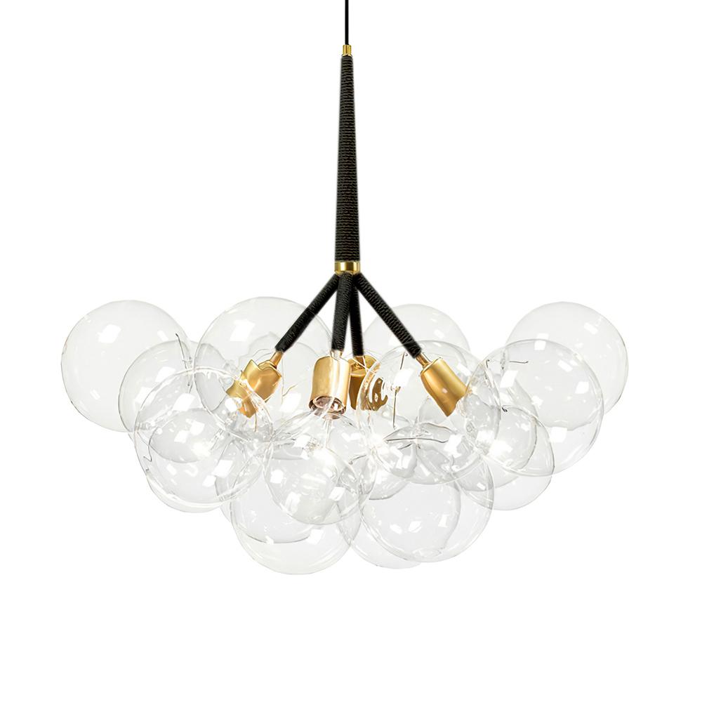 Large Glass Bubble Chandelier for Living Room - Cueteks