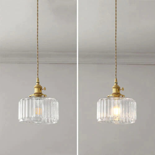 Nordic Retro 1 Light Glass Pendant Light - Cueteks
