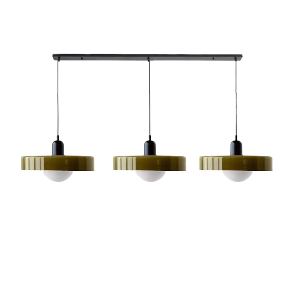 3 Heads Bauhaus Modern Simple Glass Pendant Light - Cueteks