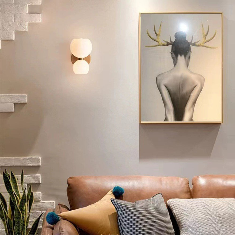 Creative Modern 2 Heads Glass Wall Lamp - Cueteks
