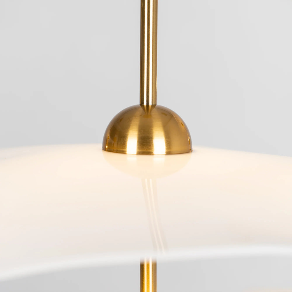 Art Deco Gold Metal Lotus Led Light Fixtures Chandeliers - Cueteks