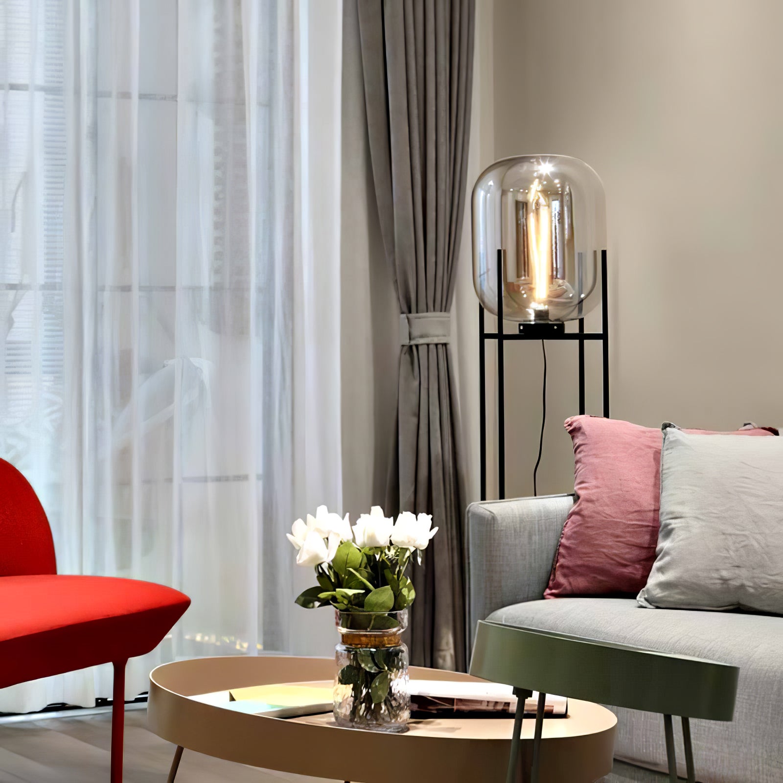 Postmodern Designer Glass Floor Lamp - Cueteks